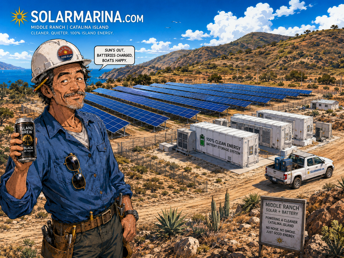 Middle Ranch solar and battery storage