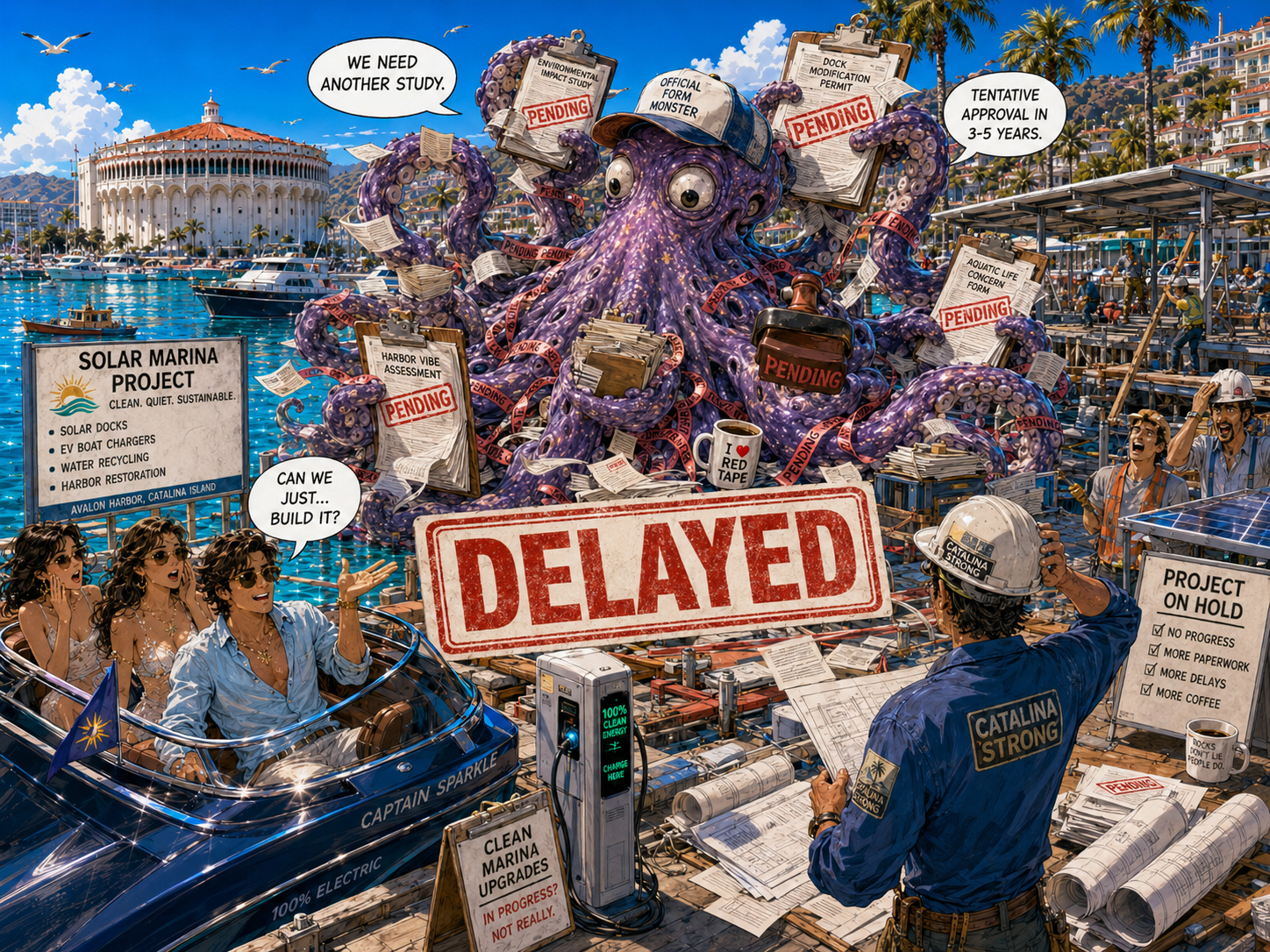 Permit Kraken delaying the clean marina project