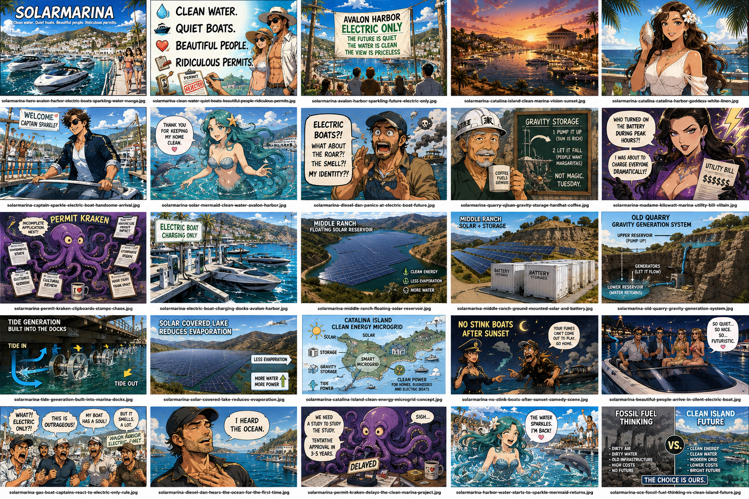 SolarMarina manga storyboard